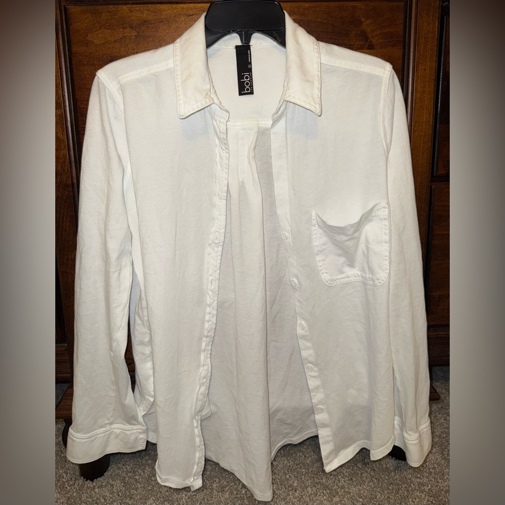 Bobi Classic White Collared Shirt